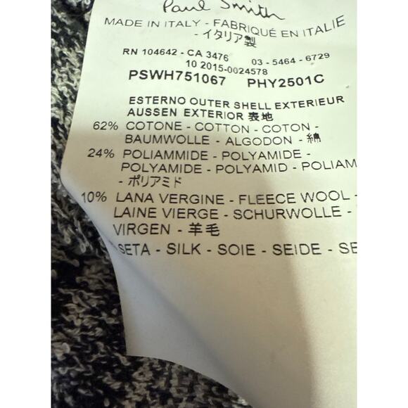 Paul Smith Gray Silk Wool Knit Short Sleeve Midi Maxi A-Line Sweater Dress Sz S - Picture 5 of 5